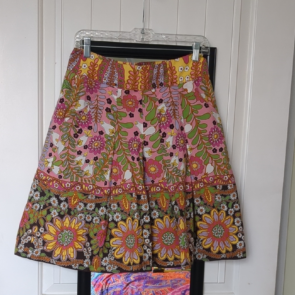 CAbi Floral Print Skirt